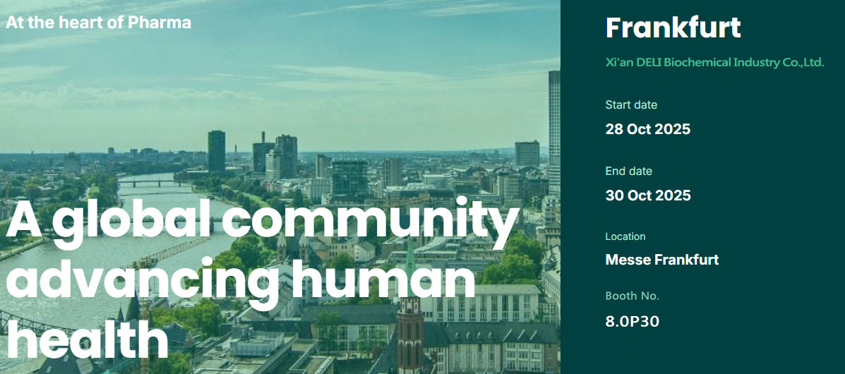 Xi'an Deli Biochemical Akan Dipamerkan di CPhI Europe 2025 di Frankfurt, Jerman