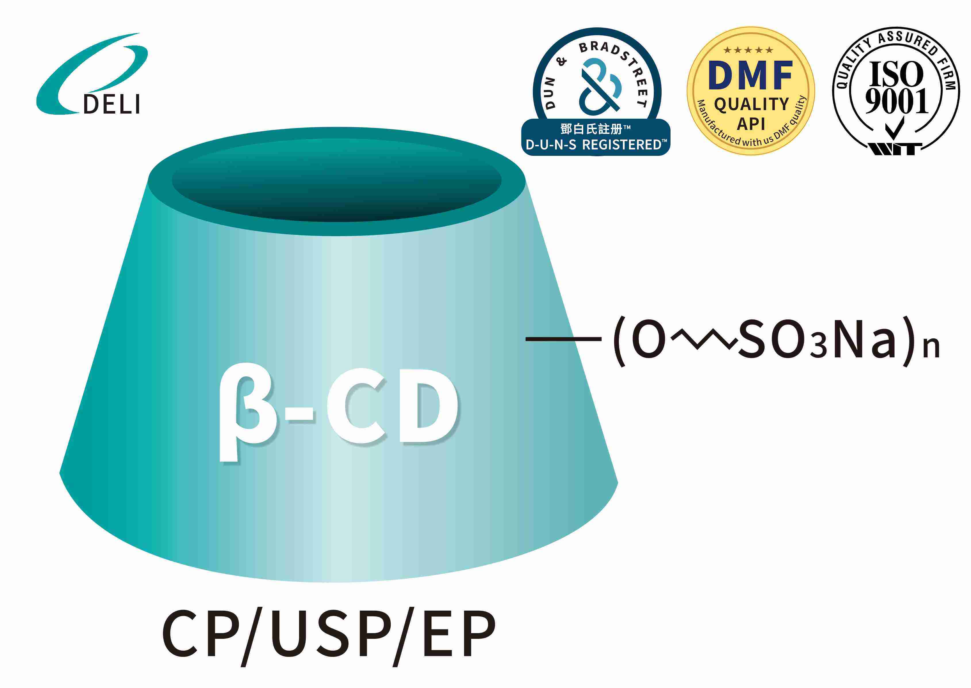 Betadex Sulfobutil Eter Natrium CAS NO 182410-00-0 Injeksi